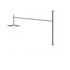 Modern Geometric Wall Light for Hallway and Restaurant Interiors - A / Long Pole - Wall Mount Fixture