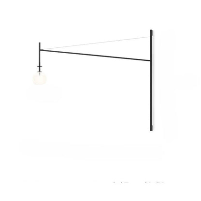 Modern Geometric Wall Light for Hallway and Restaurant Interiors - B / Long Pole - Wall Mount Fixture
