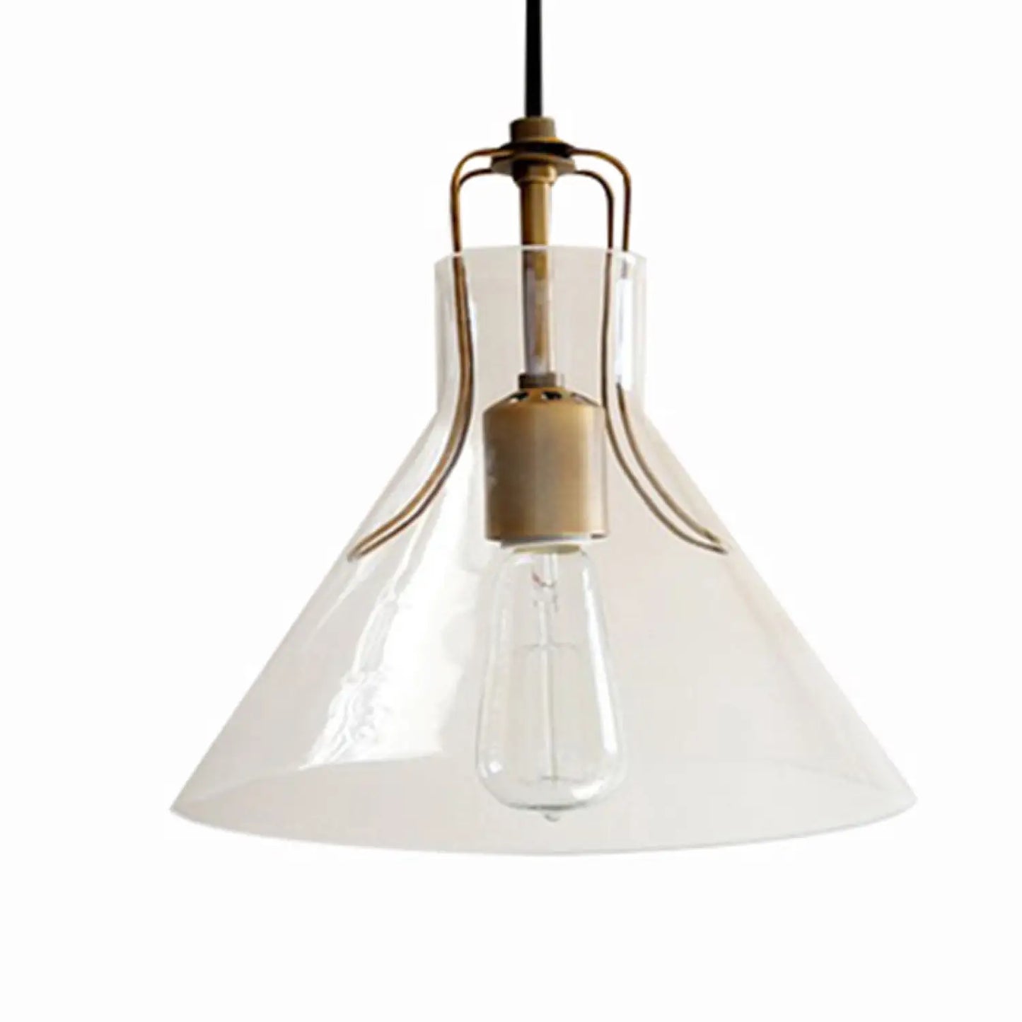 Modern Glass Chandelier – Elegant Iron & Glass Pendant Light with 3000K Warm Glow - Umbrella - Hanging Light