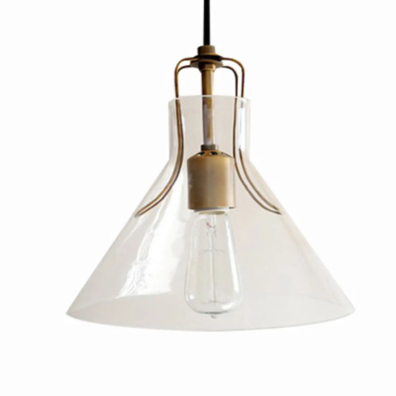 Modern Glass Chandelier – Elegant Iron & Glass Pendant Light with 3000K Warm Glow - Umbrella - Hanging Light
