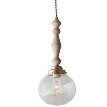 Modern Glass Chandelier – Elegant Iron & Glass Pendant Light with 3000K Warm Glow - Log color - Hanging Light