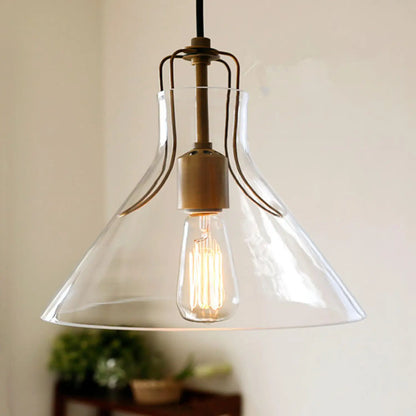Modern Glass Chandelier – Elegant Iron & Glass Pendant Light with 3000K Warm Glow - Hanging Light