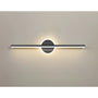 Modern LED Wall Light Fixtures for Bathroom Bedroom and Home Decor - Black Round 40CM / Neutral Light - Wall Mount