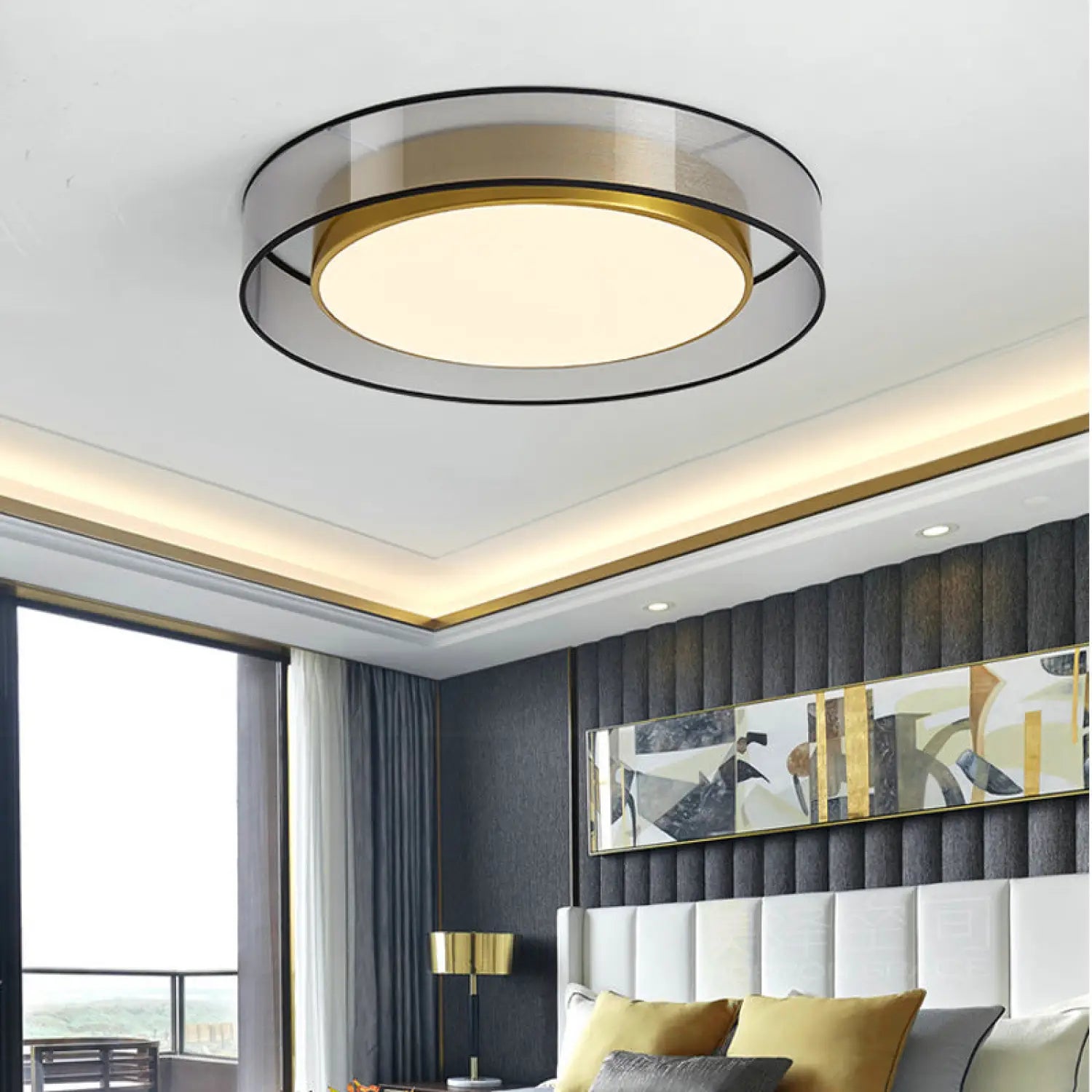 Modern Living Room Ceiling Lights with In-Built LED Feature - Ceiling Light