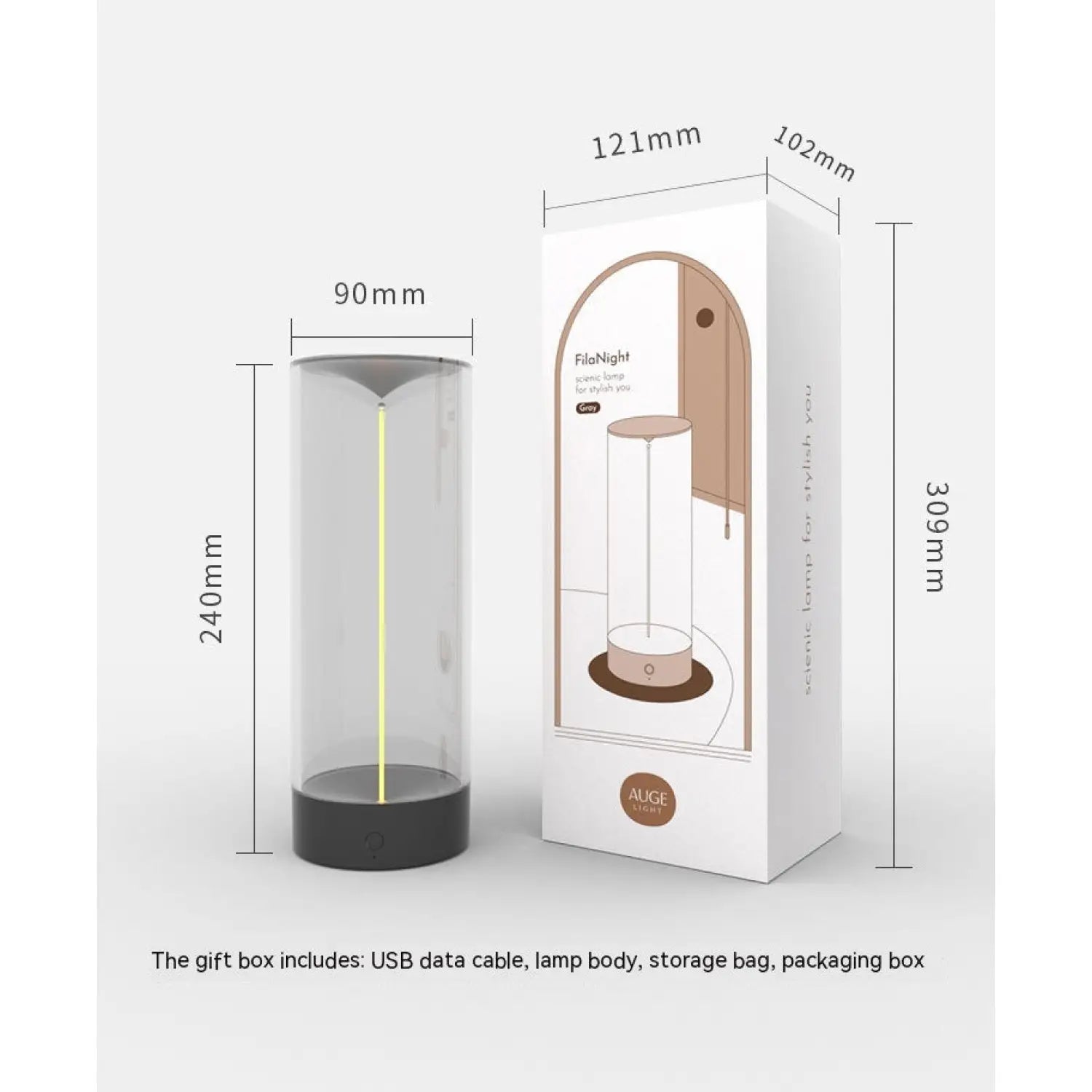 Modern Magnetic LED Light – Touch Control USB Rechargeable Lamp - Table Lamps