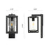 Modern Matte Black Exterior Wall Light with Motion Sensor - Black - Outdoor Wall Lights