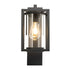 Modern Matte Black Exterior Wall Light with Motion Sensor - Black - Outdoor Wall Lights