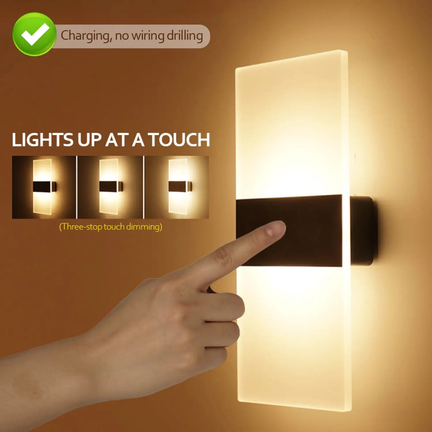 Modern Minimalist Indoor Wall Lamps With USB Charging And Motion Sensing - Wall Lights