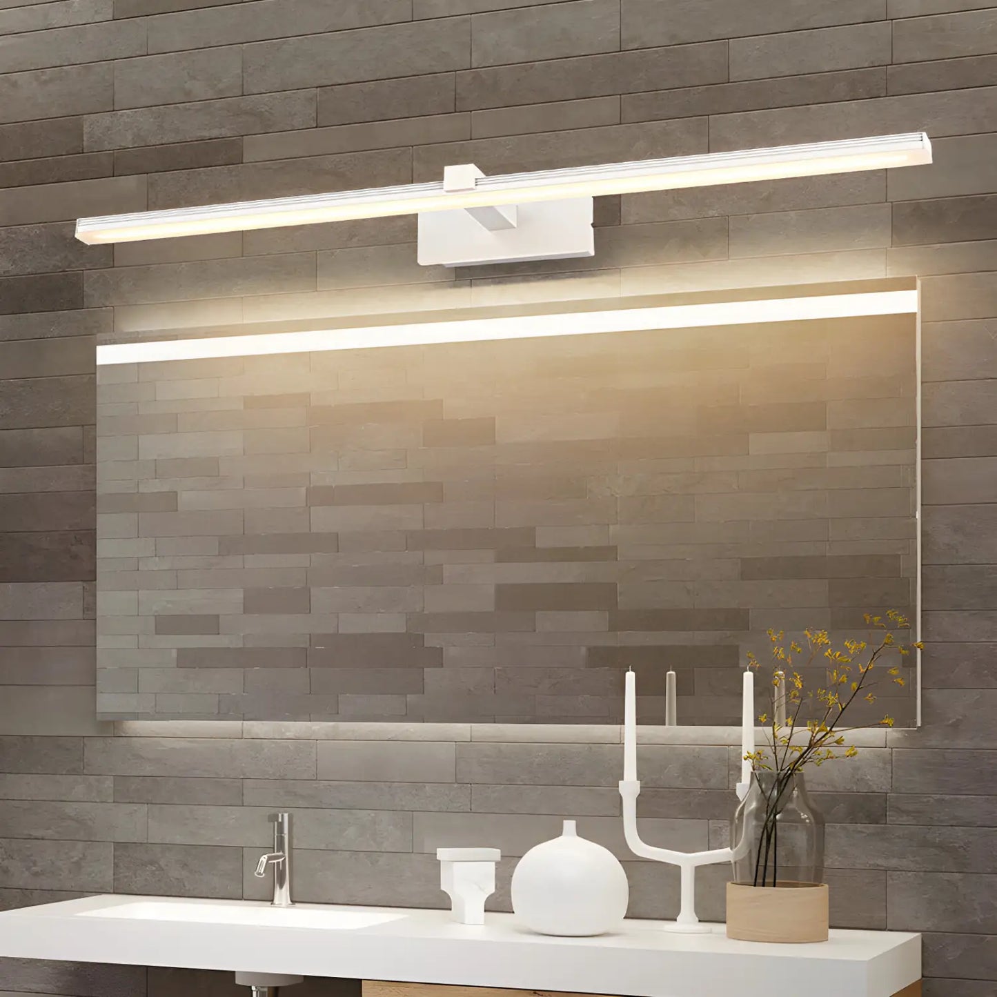 Modern Minimalist LED Wall Light for Moisture-Proof Bathroom - Wall Mount Fixture