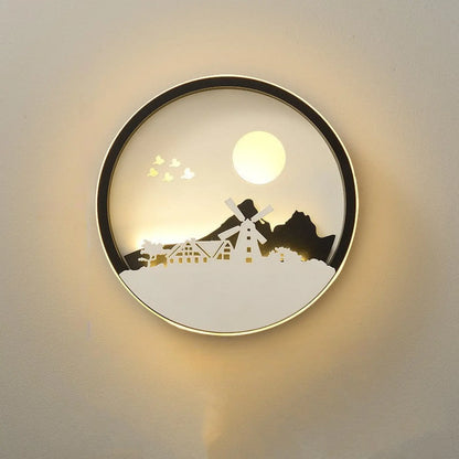 Modern Minimalist Wall Art Lamp for Bedroom and Background Decor - Royal - Wall Mount Fixture
