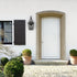 Modern Outdoor Wall Light Fixture with 2 Waterproof Glass Lights - Black - Wall Mount Fixture