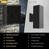Modern Outdoor Wall Sconce Aluminum LED for Up & Down Light with IP65 Waterproof - Outdoor Wall Lights