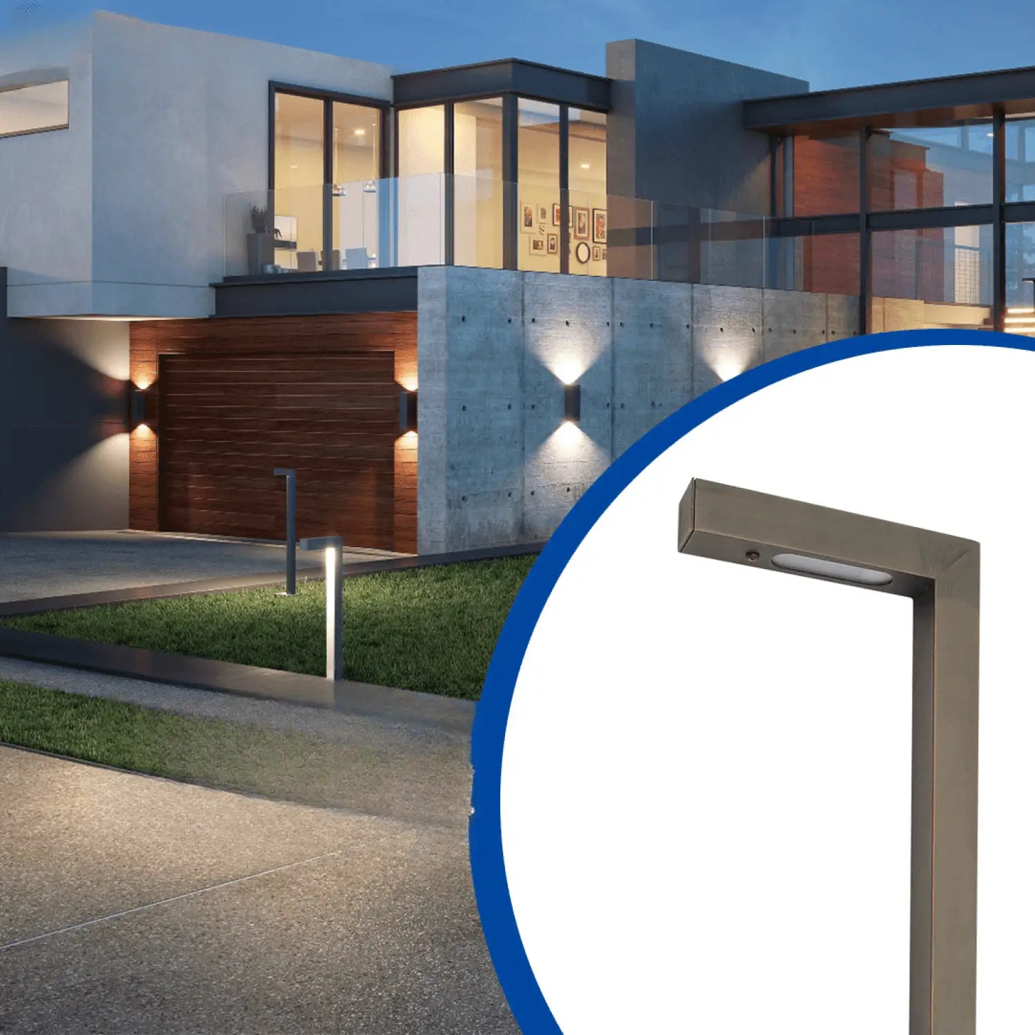 Modern Path Light Die Cast Brass G4 Socket 72″ Lead Wire with Ground Stake - Path Light Fixture