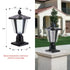 Modern Solar LED Lights with Adjustable Brightness for Pillars - Black - 12V Hanging Light