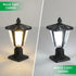 Modern Solar LED Lights with Adjustable Brightness for Pillars - Black - 12V Hanging Light