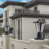 Modern Solar LED Lights with Adjustable Brightness for Pillars - Black - 12V Hanging Light