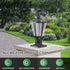 Modern Solar LED Lights with Adjustable Brightness for Pillars - Black - 12V Hanging Light