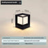 Modern Square Solar Powered Yard Lamp for Gates and Pillars - Solar Light