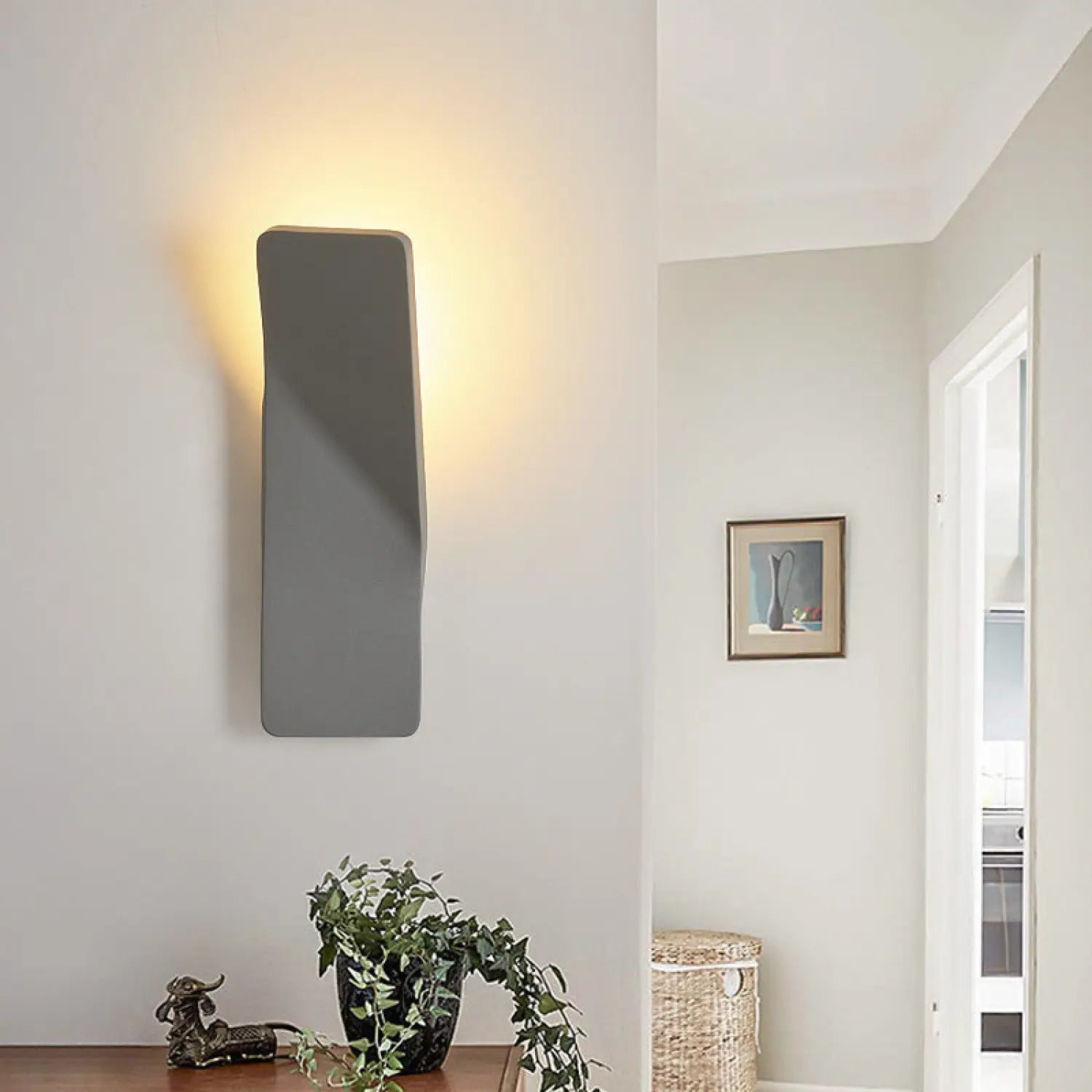 Modern Stairwell Light for Living Room and TV Background Wall - Dark Grey - Wall Mount Fixture