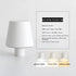 Modern Table Lamp Bedroom Style – Dimmable Mushroom Design - Sand White Plastic - Table Lamp