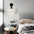 Wall Lights with Clear Glass Shade and E26 Socket for Indoor Black 12V Hanging Light