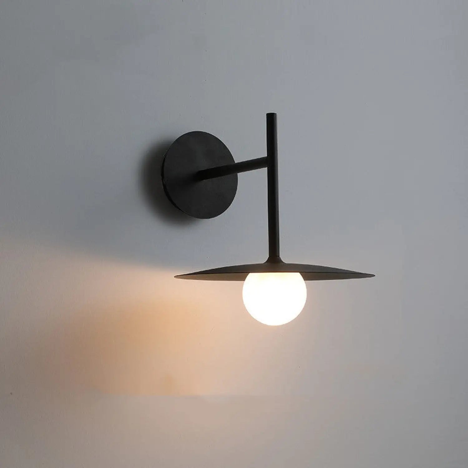 Modern Wall Lights for Hallway Bedroom Study & Living Room - Black - Wall Mount Fixture