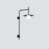 Modern Wall Lights for Hallway Bedroom Study & Living Room - Black Rocker Arm - Wall Mount Fixture