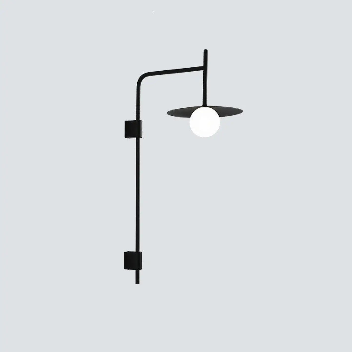 Modern Wall Lights for Hallway Bedroom Study & Living Room - Black Rocker Arm - Wall Mount Fixture