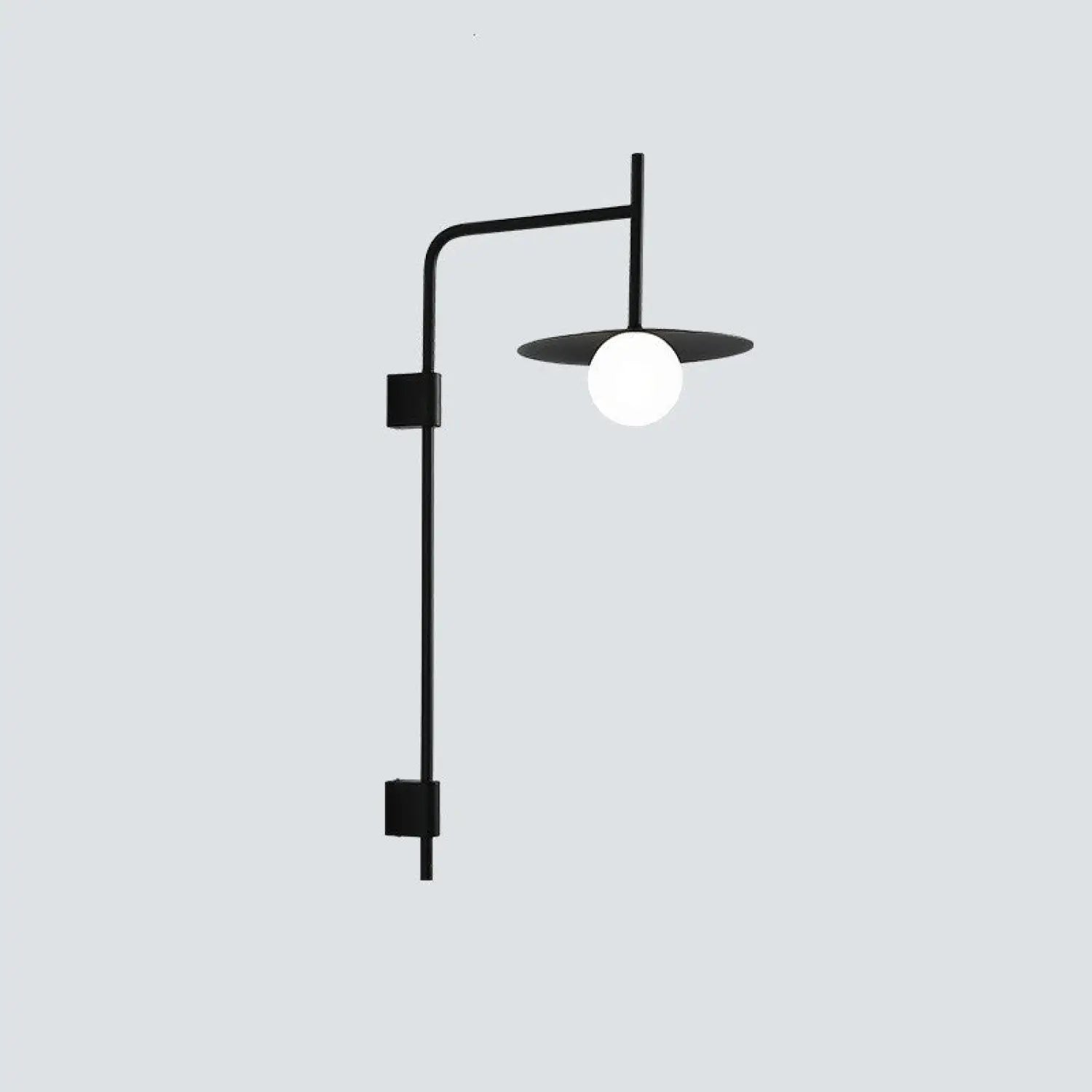 Modern Wall Lights for Hallway Bedroom Study & Living Room - Black Rocker Arm - Wall Mount Fixture
