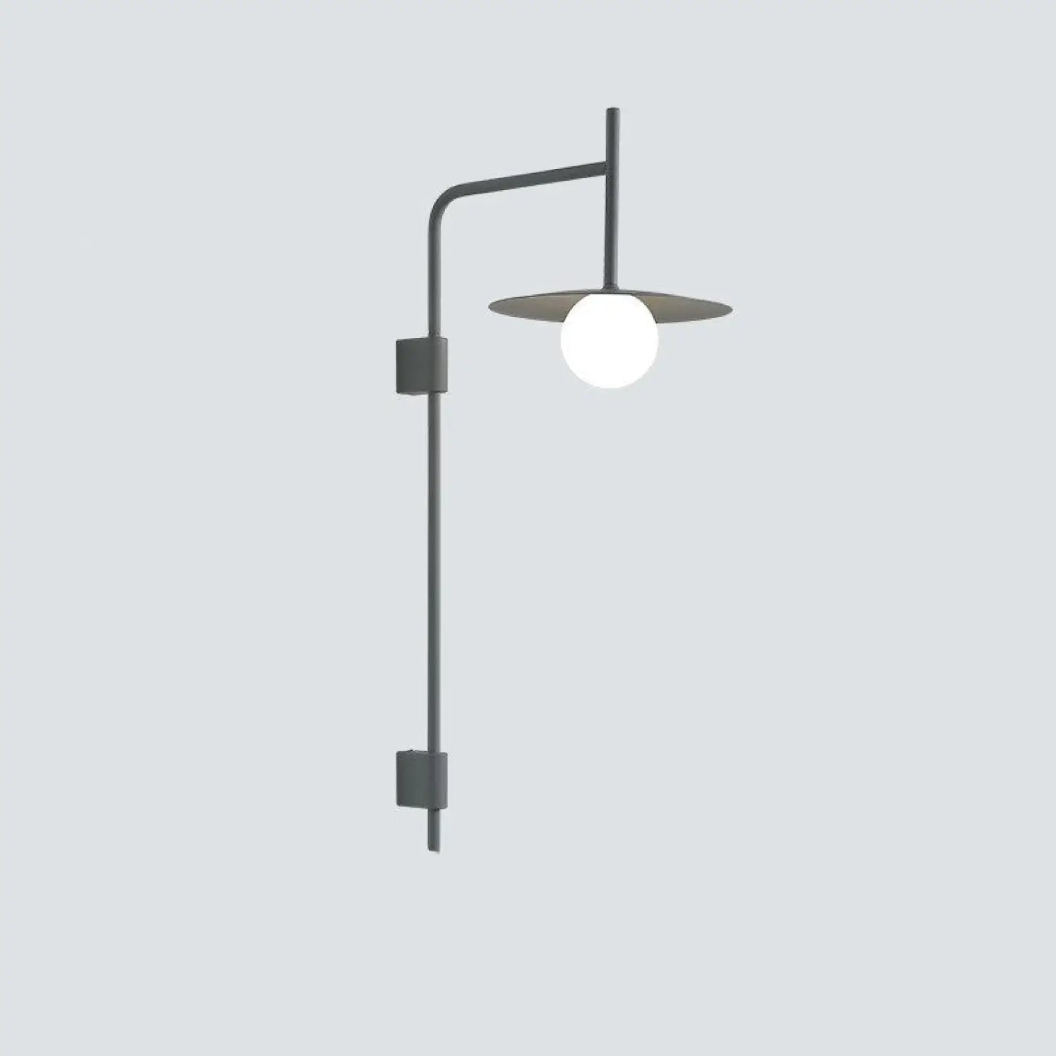 Modern Wall Lights for Hallway Bedroom Study & Living Room - Grey Rocker Arm - Wall Mount Fixture