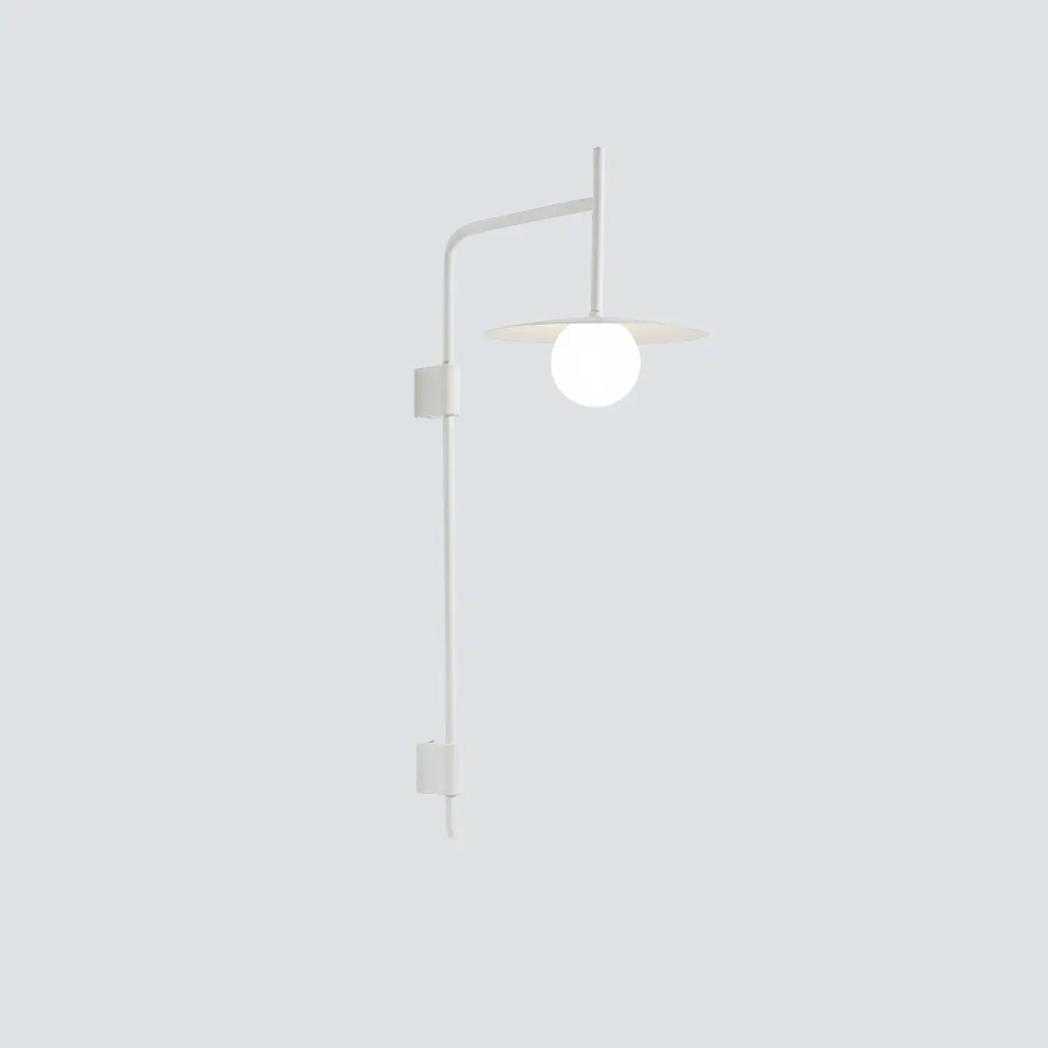 Modern Wall Lights for Hallway Bedroom Study & Living Room - White Rocker Arm - Wall Mount Fixture