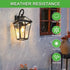 Modern Wall Lights - Outdoor Waterproof Wall Lamps (2-Pack) - Black - Wall Mount Fixture