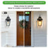 Modern Wall Lights - Outdoor Waterproof Wall Lamps (2-Pack) - Black - Wall Mount Fixture