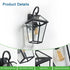 Modern Wall Lights - Outdoor Waterproof Wall Lamps (2-Pack) - Black - Wall Mount Fixture