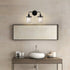 2-Light With Clear Glass Shade,Modern Sconce Industrial Indoor Light Fixture For Bathroom Living Room Bedroom Over