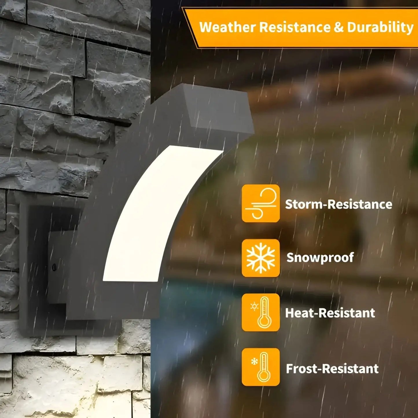 Modern Wall Sconce LED Light for Outdoor with IP54 Waterproof & Aluminum Build - Wall Lights