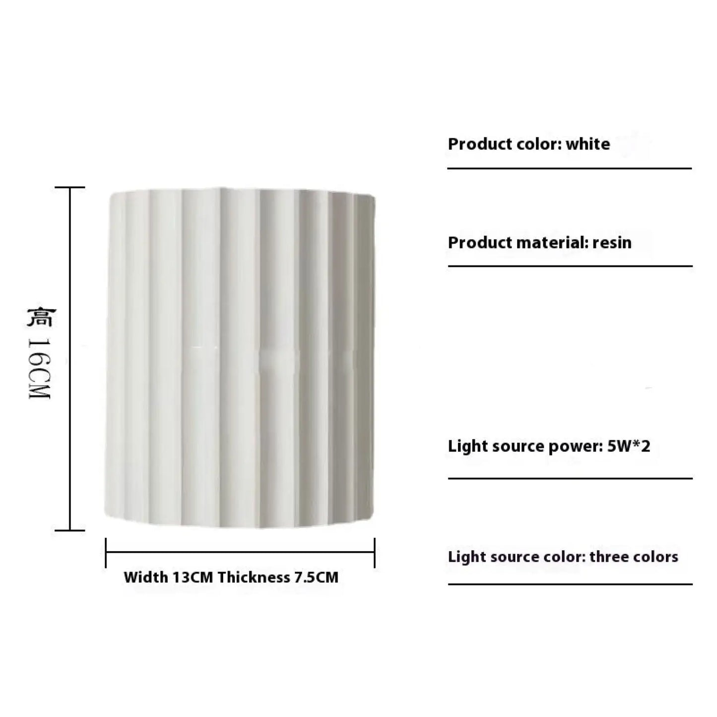 Modern Wall Sconce Light for Bedroom and Living Room - Wall Mount Fixture