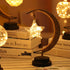 Moon Light Lamp | Moon and Star Shape LED Decorative Lamp - Table Lamp