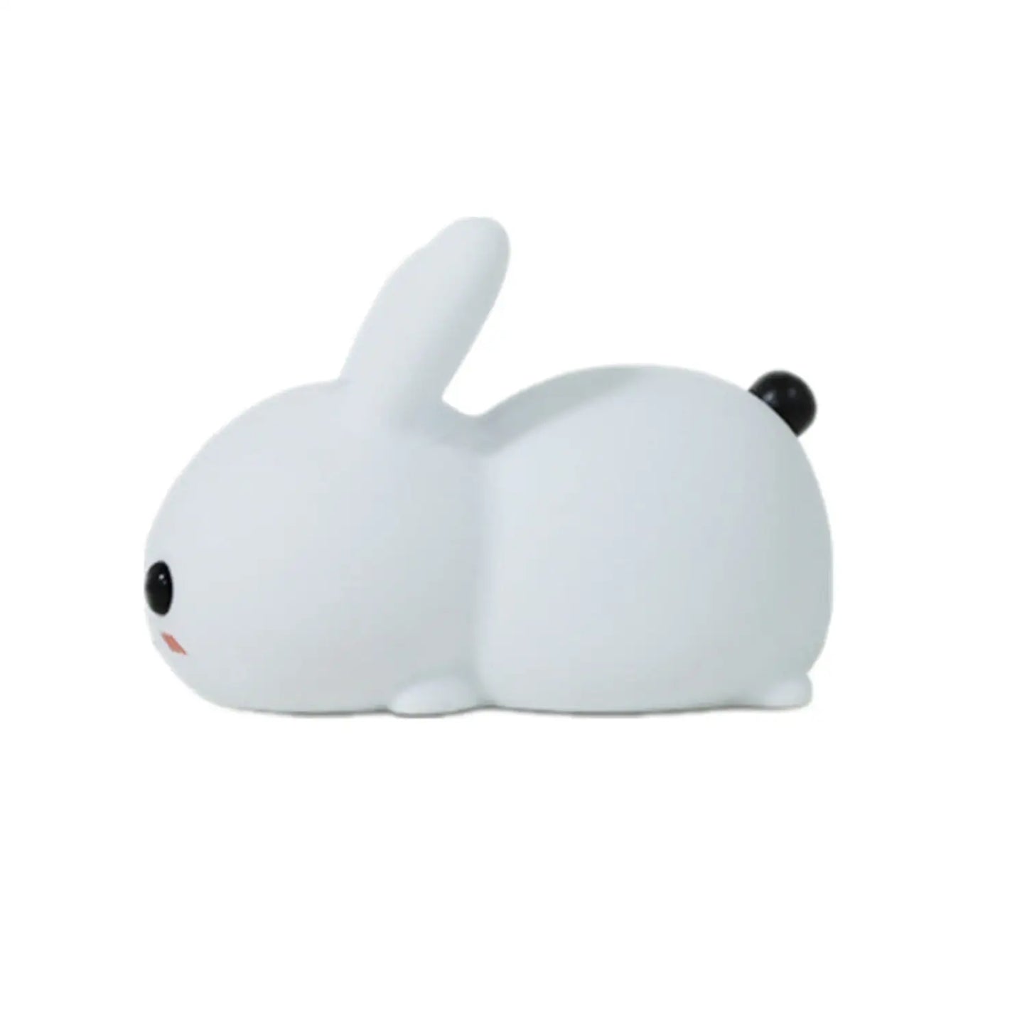 Moonlight Rabbit Silicone Lamp – Cute Touch-Control Dual-Color Night Light - White / 1PC - portable lights