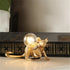 Mouse light with modern design and soft ambient glow for decor - Golden / Standing posture / US - 12V Hanging Light