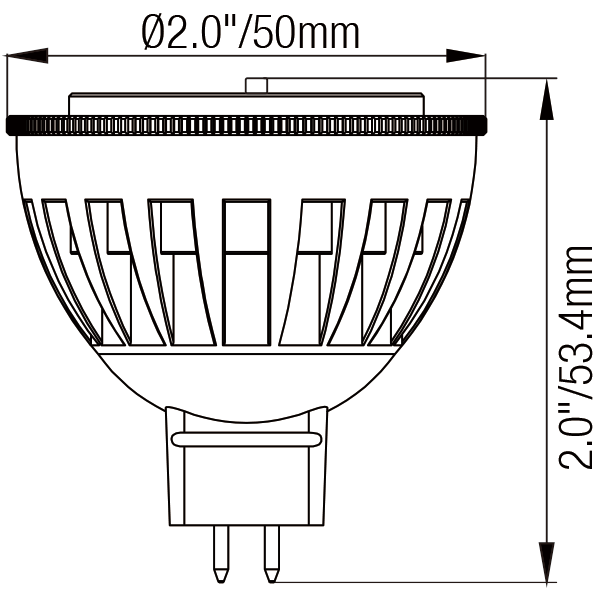 MR16 Light Bulb – 5W LED Replacement for 35W Halogen - Light Bulb