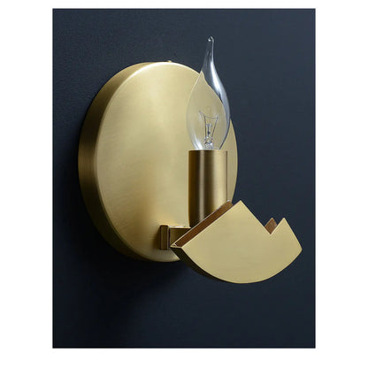 Nordic Art Wall Lamp with Copper Design for Living Room Lighting - Copper color - 12V Hanging Light