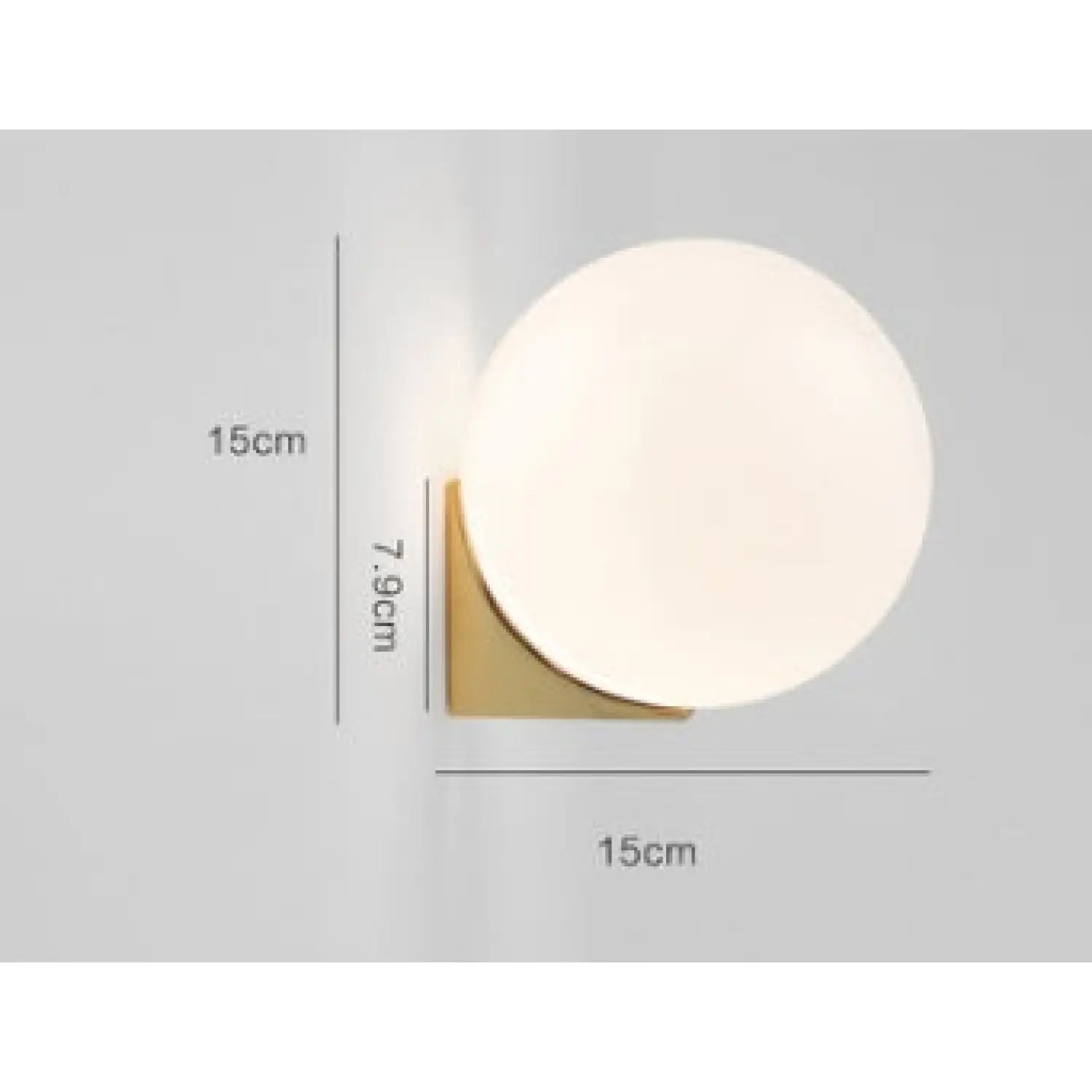 Nordic Circle Light Fixture for Bedroom & Hallway Lighting - Wall Mount Fixture
