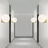 Nordic Circle Light Fixture for Bedroom & Hallway Lighting - Wall Mount Fixture