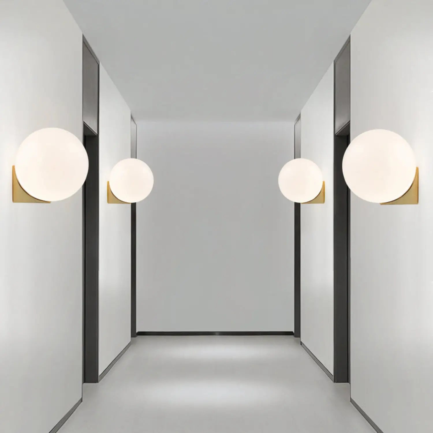 Nordic Circle Light Fixture for Bedroom & Hallway Lighting - Wall Mount Fixture