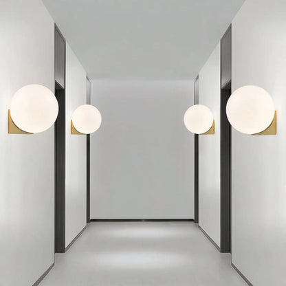 Nordic Circle Light Fixture for Bedroom & Hallway Lighting - Wall Mount Fixture