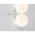Nordic Circle Light Fixture for Bedroom & Hallway Lighting - Wall Mount Fixture