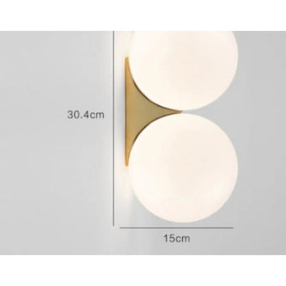 Nordic Circle Light Fixture for Bedroom & Hallway Lighting - Wall Mount Fixture