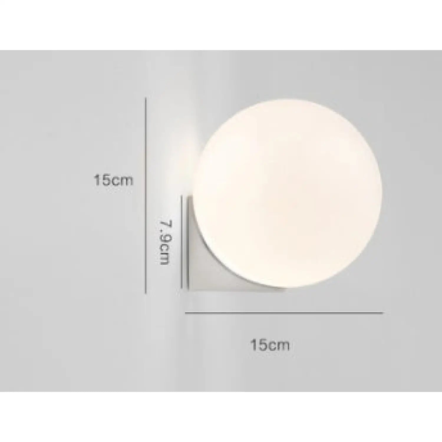 Nordic Circle Light Fixture for Bedroom & Hallway Lighting - Wall Mount Fixture