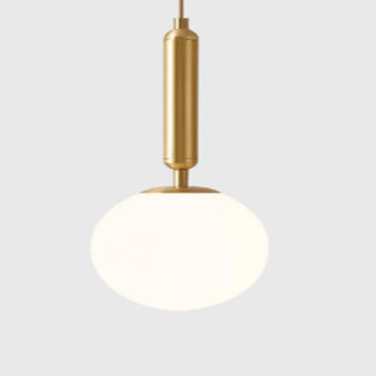 Nordic Glass Chandelier Bedroom Pendant Light (Iron & Electroplating) - Black / Size 6 - Indoor Hanging Light